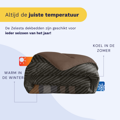 Zelesta Royalbed - Brown Stripes-Zelesta.nl