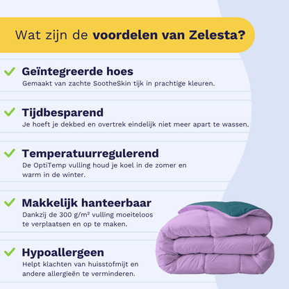 Zelesta Royalbed - Petrol & Lila 240x200cm-Zelesta.nl