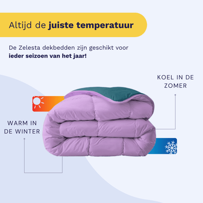 Zelesta Royalbed - Petrol & Lila 240x200cm-Zelesta.nl