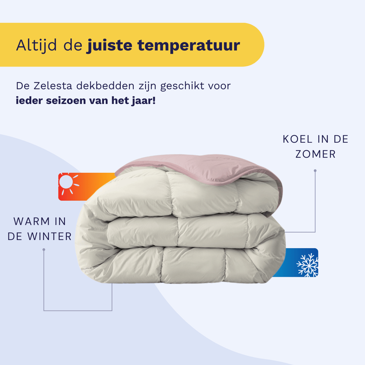Zelesta Royalbed - Pastel Pink & Cream-Zelesta.nl