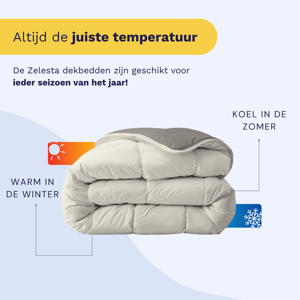 Zelesta Royalbed - Tender Grey & Cream-Zelesta.nl
