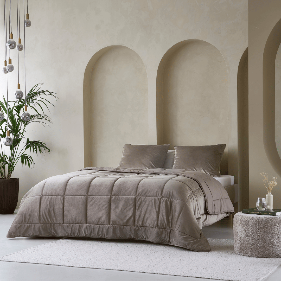 Sfeerbeeld van Zelesta Velvetbed - Taupe