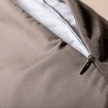 Zelesta Velvetbed Kussensloop Set van 2 - Taupe