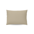 Een Zelesta Wonderbed Katoen Kussensloop in Taupe Blush, afmeting 60x70cm, is gecentreerd op een witte achtergrond.