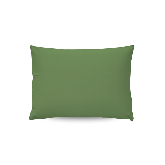 De Zelesta Wonderbed Kussensloop Set van 2 in Timeless Green heeft rechthoekige kussenslopen van 60x70 cm, gemaakt van superzachte microvezel en weergegeven op een witte achtergrond.