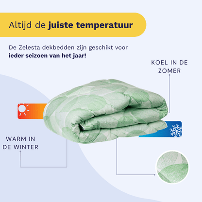 Zelesta Wonderbed 4 Seasons Double - Fresh Leaf