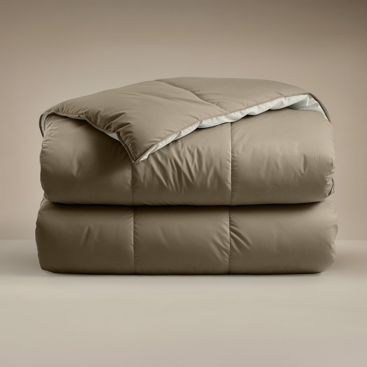 Zelesta Premiumbed Katoen - Taupe & Cream-Zelesta.nl