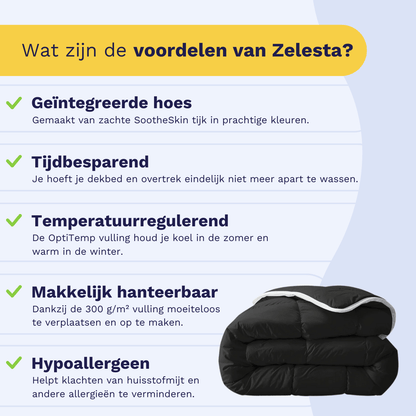 Zelesta Everyday Uni Dekbed - Zwart