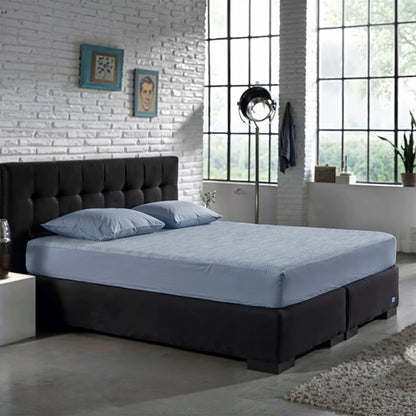 Zelesta Special Cooling Blend Hoeslaken - Sereen Blauw