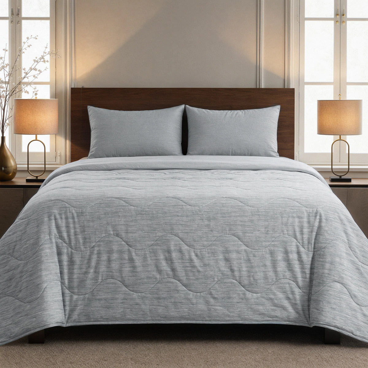 Zelesta Special Cooling Blend Zomerdekbed - Warm Grijs Linnen