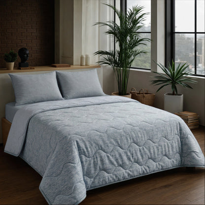Zelesta Special Cooling Blend Zomerdekbed - Warm Grijs Linnen