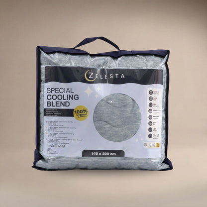 Zelesta Special Cooling Blend Zomerdekbed - Warm Grijs Linnen