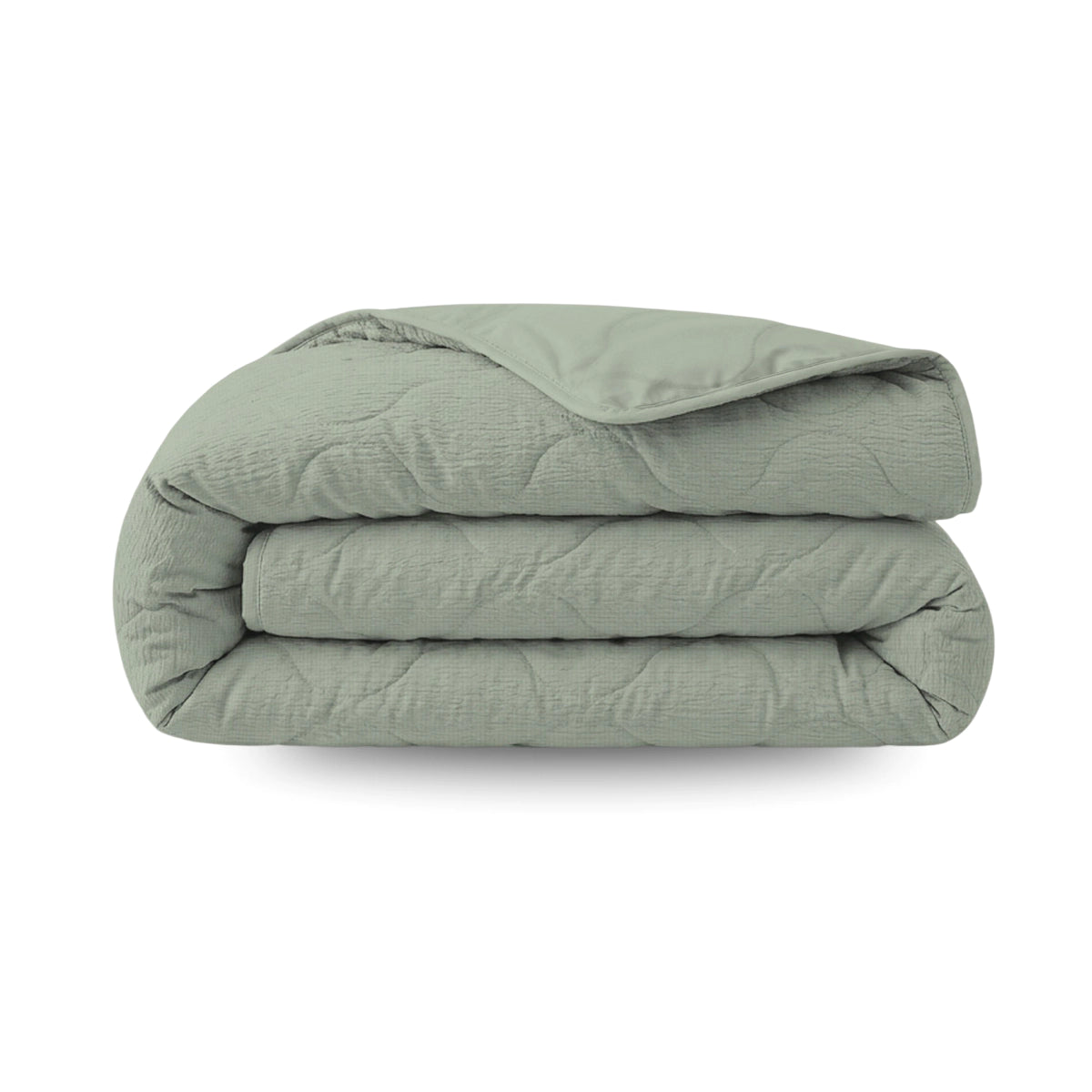Zelesta Special Seersucker Zomerdekbed - Saliegroen