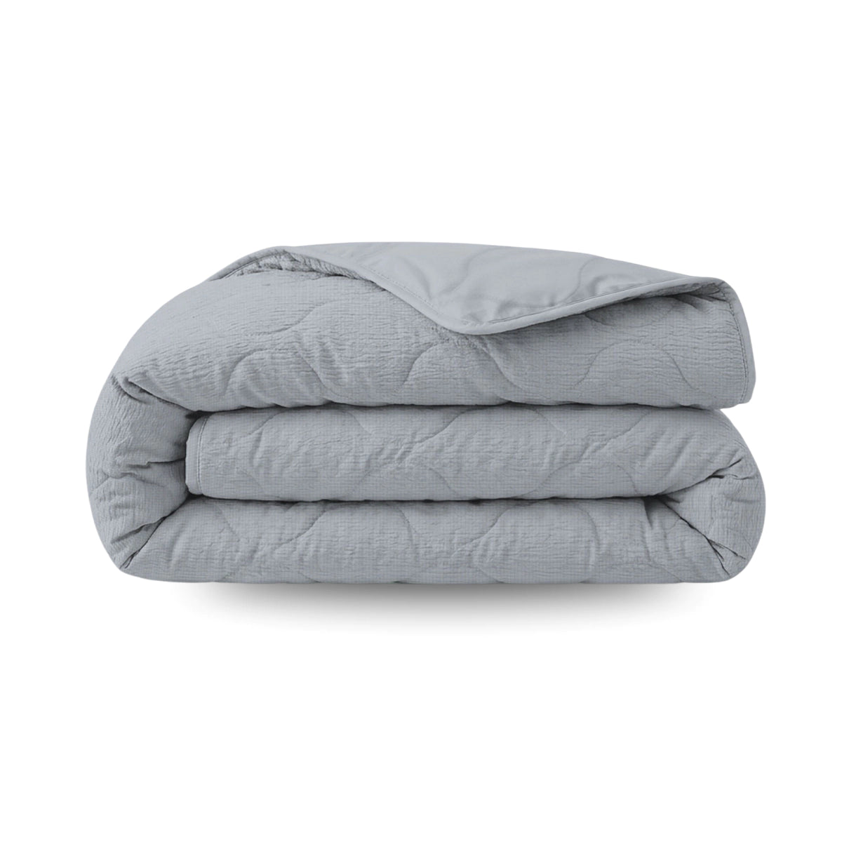 Zelesta Special Seersucker Zomerdekbed - Parelmoerblauw