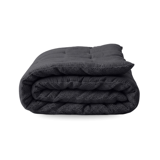 Zelesta Teddy Katoen Mousseline - Anthracite - packshot