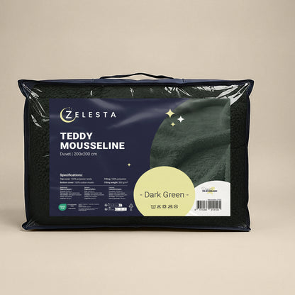 Zelesta Teddy Katoen Mousseline - Green