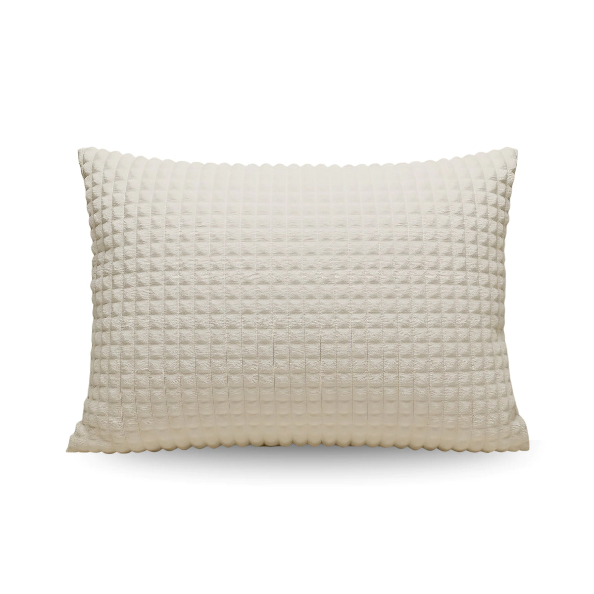 Zelesta Teddy Check Kussensloop Set van 2 - Créme