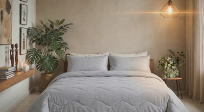 Zelesta Special Cooling Blend Zomerdekbed - Warm Grijs Linnen