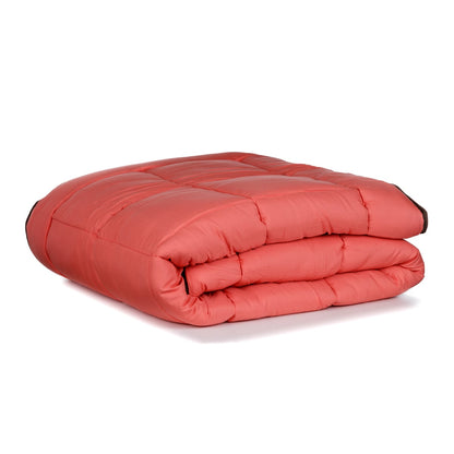 1 of 2 persoons dekbed koraal rood