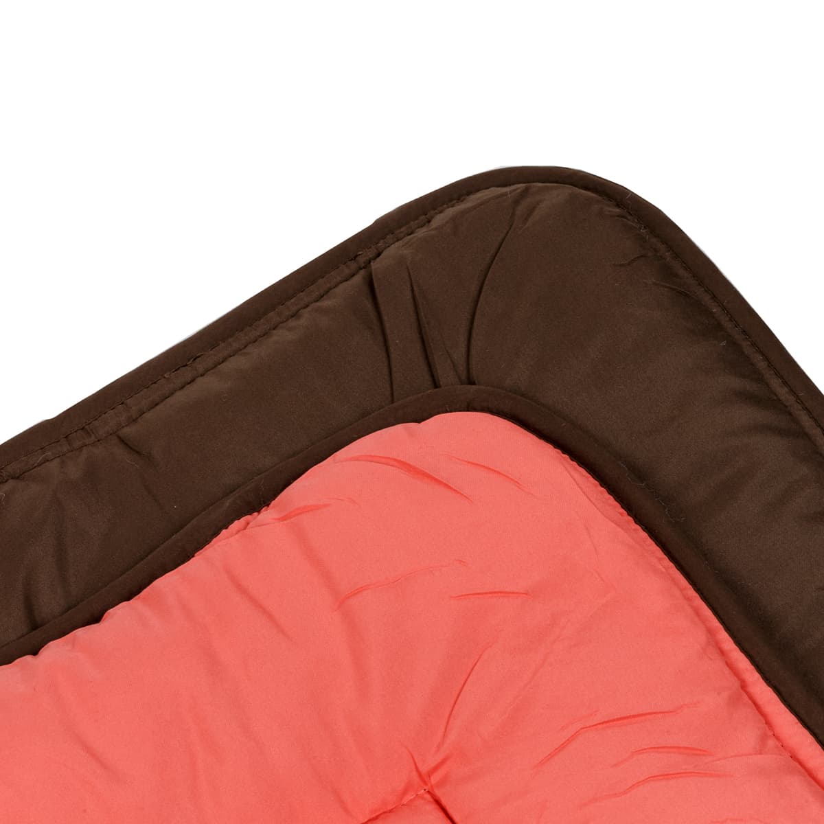 2 in 1 wasbaar dekbed met koraal chocolade kleur