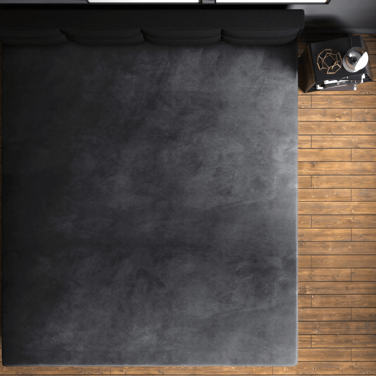 Velvet Hoeslaken Anthracite