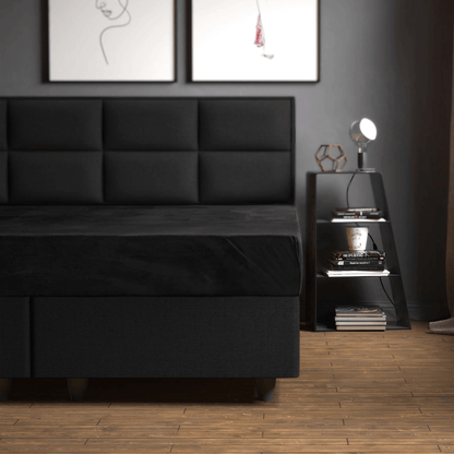 Velvet Hoeslaken Zwart