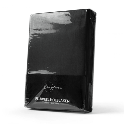 Velvet Hoeslaken Zwart