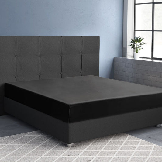 Primaviera Satijnen Deluxe Hoeslaken Zwart