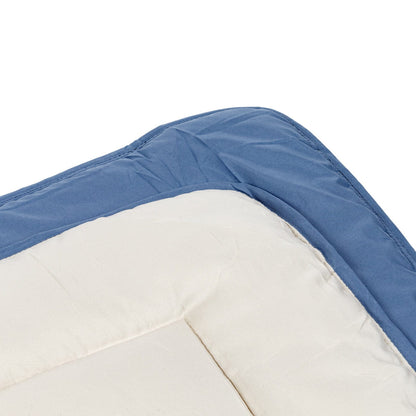 2 kleuren dekbed mastiek blauw
